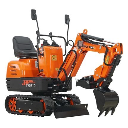 306cc Mini Excavator with Claw, Grading Bucket & Rake — view 2