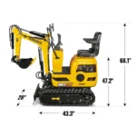 MEC06 Mini Compact Excavator with Loncin 300cc Engine — view 2