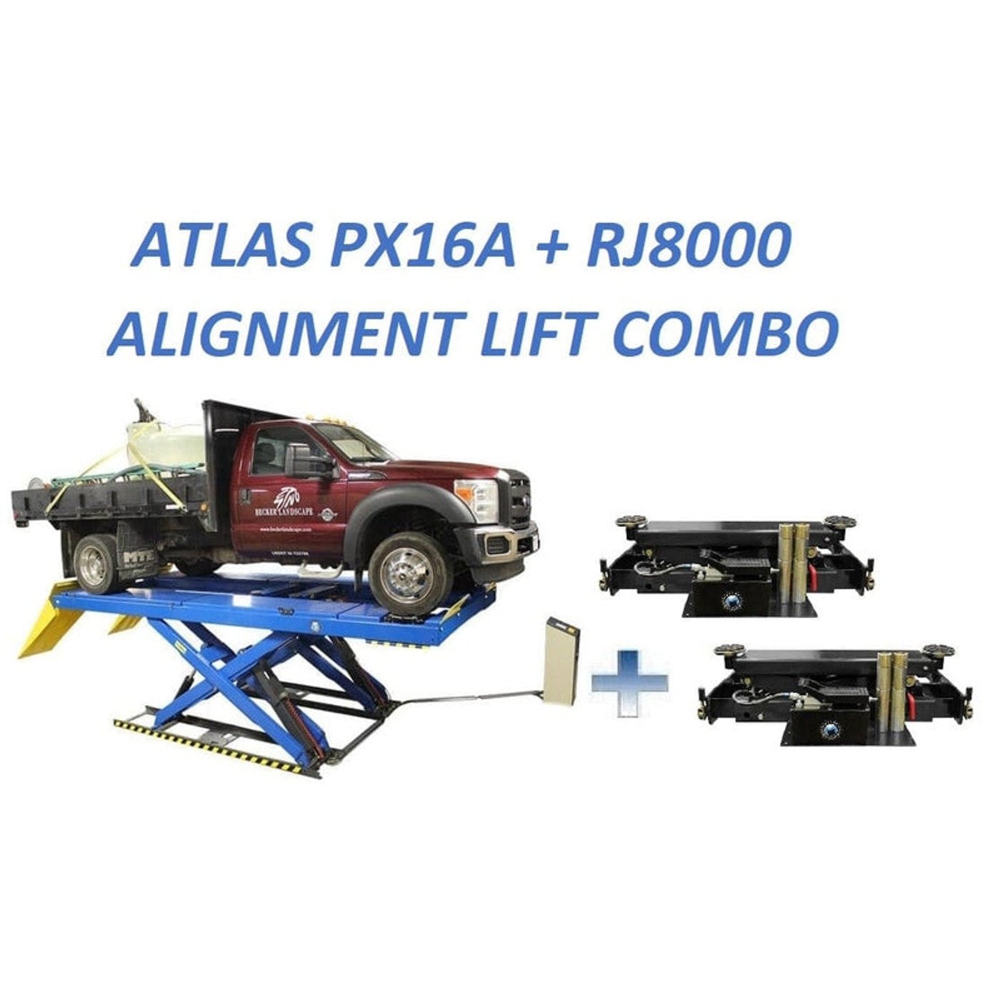 riggmont-35578-file_b842cb87-2c13-402b-80e1-00e0ad26f694 Atlas PX16A Scissor Alignment Lift and RJ8 Rolling Jack Combo - Image 1