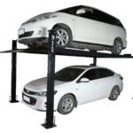 APlusLift 8000LB 4-Post Portable Storage Service Car Lift Auto Hoist (HW-8S)