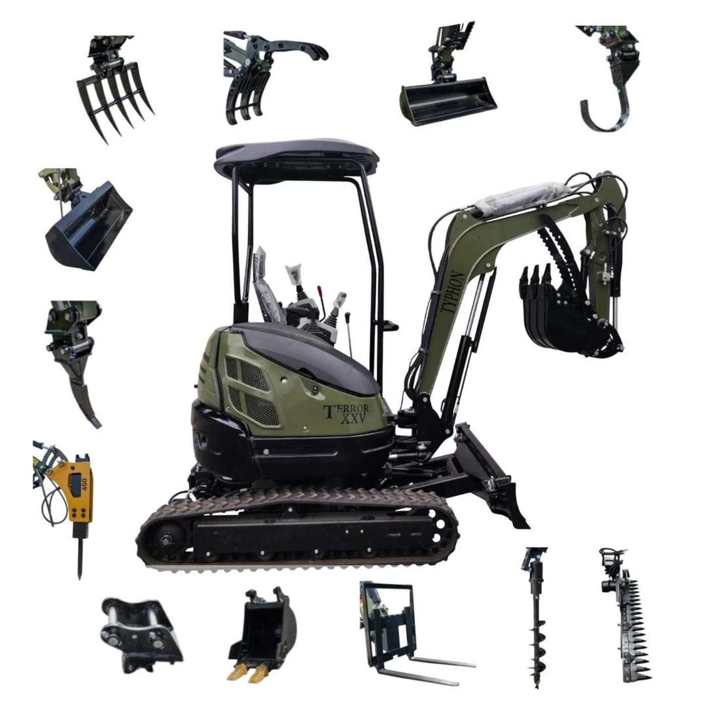 riggmont-35658-file_1fbf4f2a-2cf1-4fa2-b1c6-4ffa9fd4aaa6 TYPHON 2.5 Ton Mini Excavator KUBOTA Diesel Engine USA W 14 attachments - Image 1