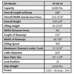 Tuxedo SP-6K-SS 6,000 lb Single Post Storage Lift - Image 3
