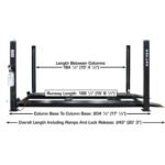 Atlas ALI Certified APEX9 4 Post Lift + RJ6 Rolling Bridge Jacks Combo - Image 7