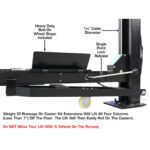 Atlas ALI Certified APEX9 4 Post Lift + RJ6 Rolling Bridge Jacks Combo - Image 15