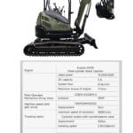 TYPHON 2.5 Ton Mini Excavator KUBOTA Diesel Engine USA W 14 attachments - Image 7