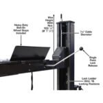 Atlas ALI Certified APEX9 4 Post Lift + RJ6 Rolling Bridge Jacks Combo - Image 11