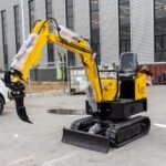 In USA Mini Excavator 1 Ton Digger 13.5hp Gas Tracked Crawler B&S EPA Engine - Image 5