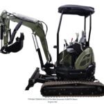 TYPHON 2.5 Ton Mini Excavator KUBOTA Diesel Engine USA W 14 attachments - Image 2