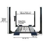 Atlas PRO9000 4 Post Lift + RJ35 Sliding Jacks Combo - Image 9