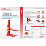 AMGO SML-7 Single Post Lift – 7,000 lb Single Post Portable Car Lift - Image 2