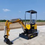 In USA Mini Excavator 1 Ton Digger 13.5hp Gas Tracked Crawler B&S EPA Engine - Image 18