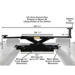 Atlas Equipment ALI Certified APEX 8 4 Post Lift + (2) RJ35 Sliding Jacks Combo - Image 9