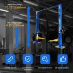 M&E 2 Post Lift 11000lbs Two Post Auto Lift Auto Truck Hoist Super Quality - Image 4