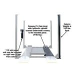 Atlas PRO8000EXT 4 Post Lift + RJ35 Sliding Jacks Combo - Image 7