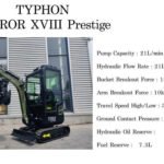 Green TYPHON TERROR XVIII Prestige 2 Ton Mini Excavator KUBOTA Diesel Engine USA - Image 8