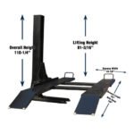 Tuxedo SP-6K-SS 6,000 lb Single Post Storage Lift - Image 4