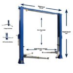iDEAL TP10KAC-DX 10,000 lb Two Post Clear Floor --Direct Drive -... - Image 2