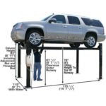 Atlas PRO8000 4 Post Lift + RJ35 Sliding Jacks Combo - Image 7