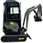 Green TYPHON TERROR XVIII Prestige 2 Ton Mini Excavator KUBOTA Diesel Engine USA - Image 5