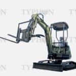 TYPHON 2.5 Ton Mini Excavator KUBOTA Diesel Engine USA W 14 attachments - Image 14