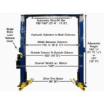 Atlas PV10PX 10,000 lb Overhead 2-Post Lift - Image 7