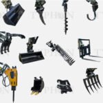 TYPHON 2.5 Ton Mini Excavator KUBOTA Diesel Engine USA W 14 attachments - Image 4