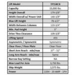Tuxedo TP15KCX 15,000 lb Heavy Duty Two Post Lift - Image 2