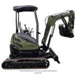 TYPHON 2.5 Ton Mini Excavator KUBOTA Diesel Engine USA W 14 attachments - Image 6
