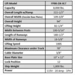 Tuxedo FP8K-DX-XLT 8,000 lb Deluxe Storage Lift Extended Length / Height -... - Image 2