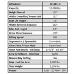 Tuxedo TP12KC-D 12,000 lb Two Post Lift -- Direct Drive - Image 5