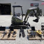 TYPHON 2.5 Ton Mini Excavator KUBOTA Diesel Engine USA W 14 attachments - Image 3