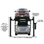 Atlas PRO9000 4 Post Lift + RJ35 Sliding Jacks Combo - Image 4