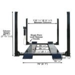 Atlas PRO9000 4 Post Lift + RJ6 Rolling Jacks Combo - Image 9