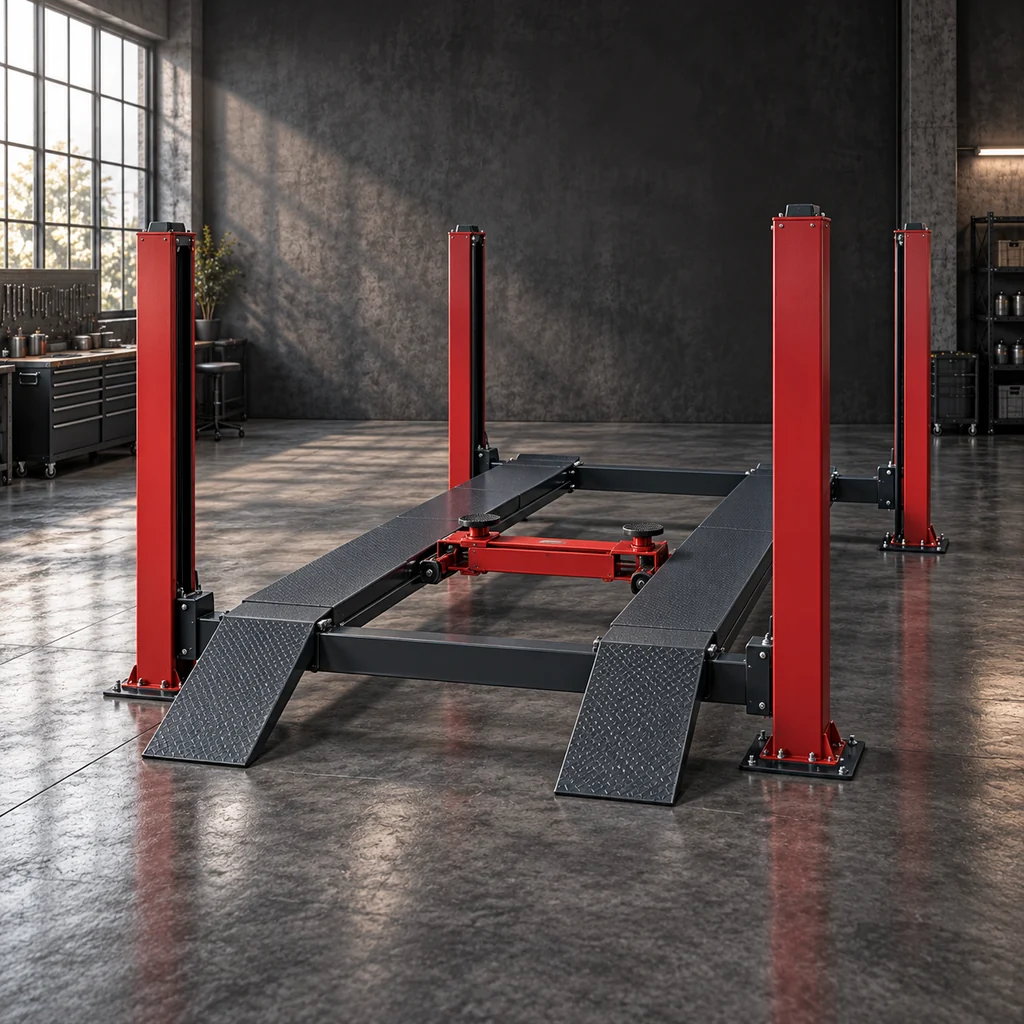 AI-generated illustration of combo lifts in an industrial setting